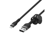 BELKIN USB-A - LTG Braided Silicone 3m Black CAA010BT3MBK - 732945 - zdjęcie 3